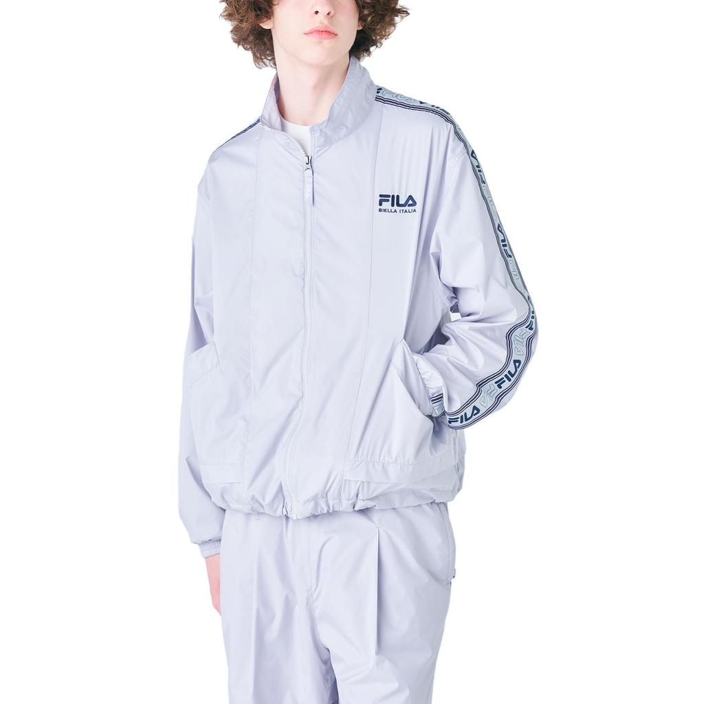 FILA Jackets Unisex Gray Stand Collar Moderate Other FS2JKF2115X-LGY