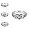 Premium Quality Heart-shaped Ring With Elegant Flower Pattern For Women