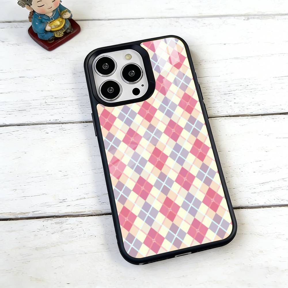 plaid background Phone Case For iPhone17,16,15,14,13,12,11 Plus,Pro Magnetic with Magsafe Wireless Charging
