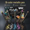 Cross Metal Marker Set: 18 Water-Based Paint Pens for Waterproof Outdoor Metal Touch-Ups