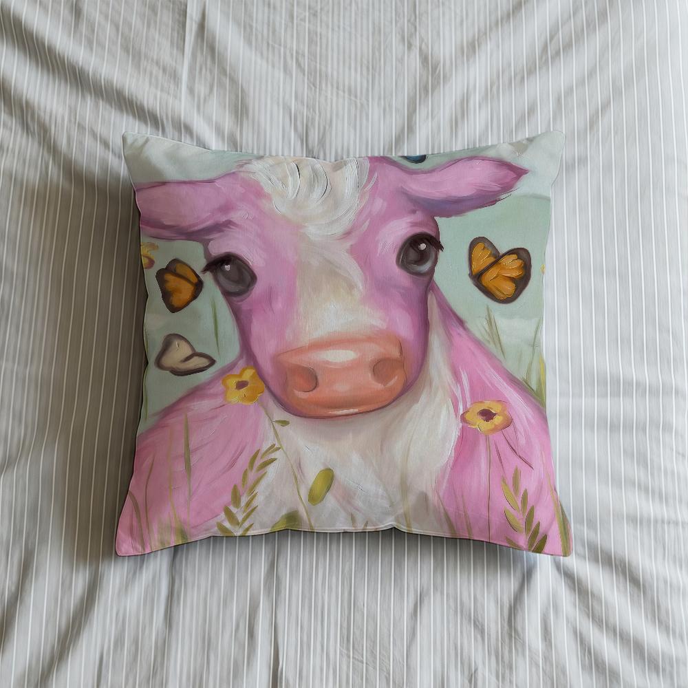 Cushion Cute Cover Soft Case For Sofa Living Room Home Comfortable Office Pig Decor Cow Protective Pillow Sheep Art Covers