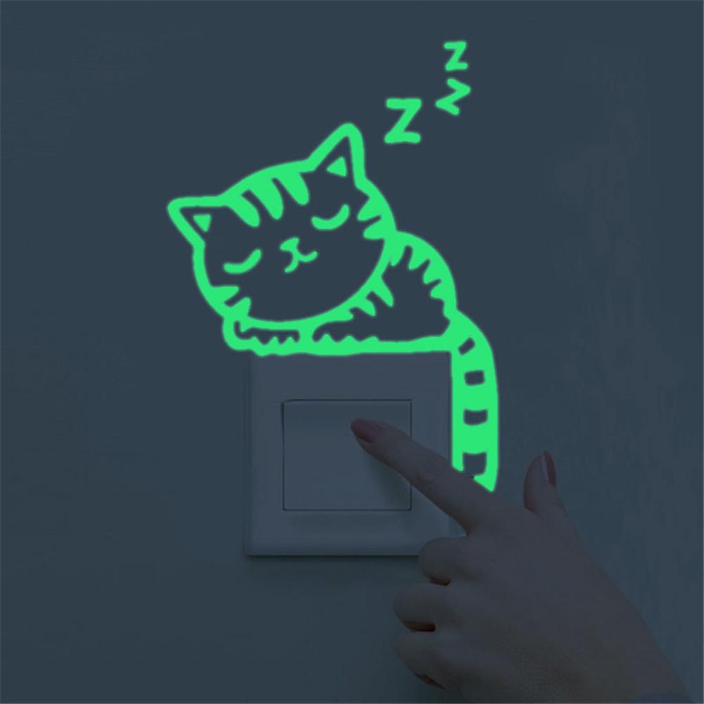 Switch Sticker Electric Shock Dog Cat Wall Stickers Light Switch Decor Decals Art Mural Baby Nursery Room Decorations