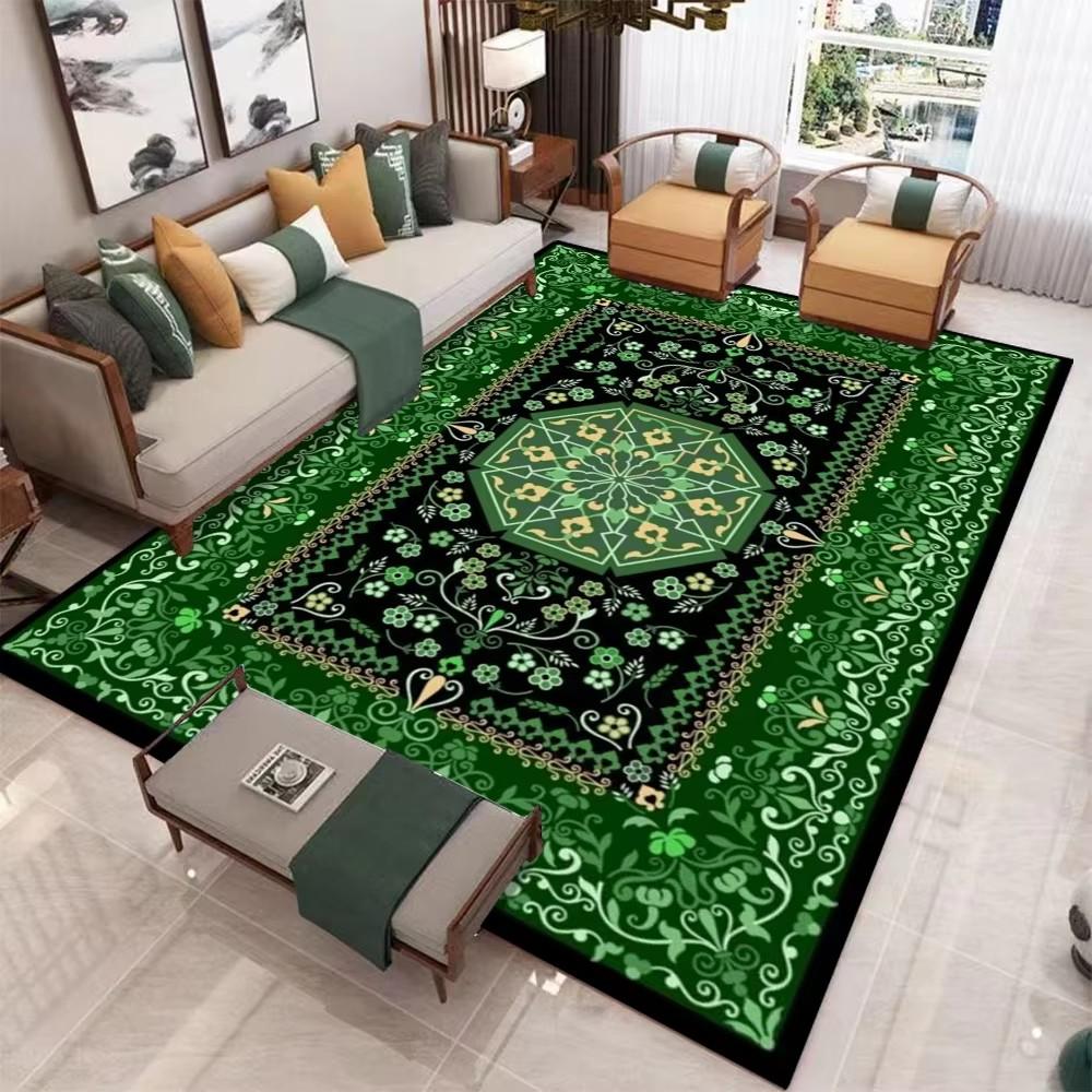 Luxury Bohemian Rugs Carpet Exotic Print Rug Home Decor Large Floor Mat for Spacious Living Room Bedroom Kitchen Classic
