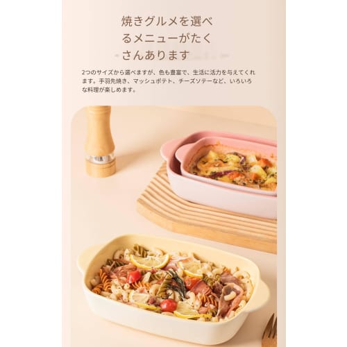 [Microwave Safe] Magnetic Pot, Heat-Resistant Ceramic, with Double-Handled Lid, Grilled Fish Plate, Oven & Microwave Cooker, Grill Plate for Steaming,