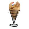 French Fries Stand With Sauce Set Rust proof Metal Chip Cup Holder Fried Chicken Display Rack Basket Party Kitchen Supply