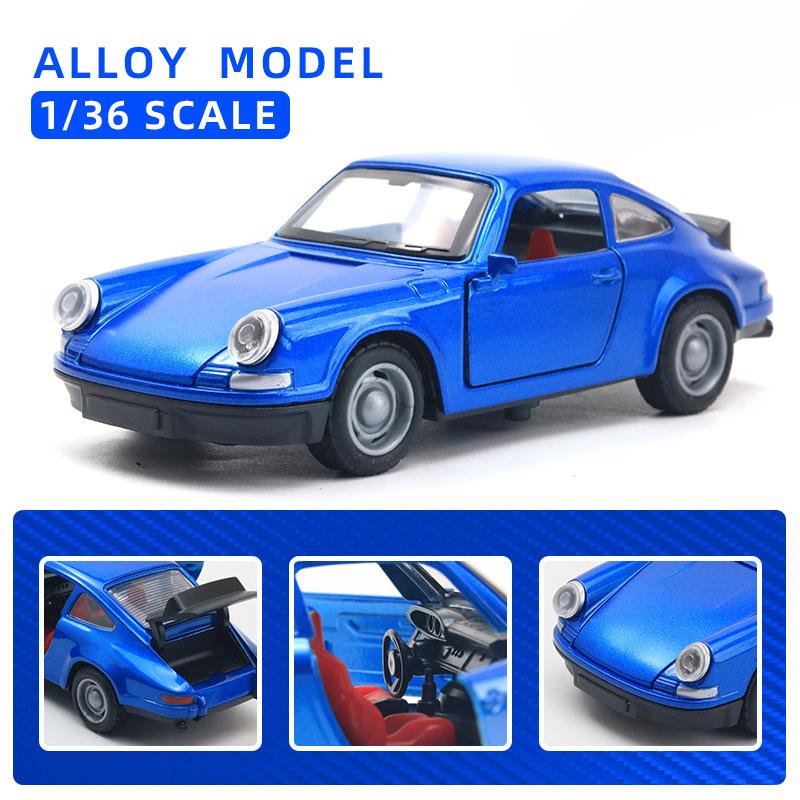 Alloy Car Model Beetle Benz Porsche Vintage Car Desktop Decor Open Door Force Carrying Car Accessories Interior Decoration