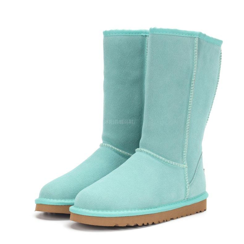 

5815 Tall Snow Boots Fleece Thickened Sangpo Snow Cotton Boots Snow Shoes Fluffy Boots 35 озеро зелений колір