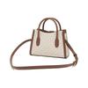 Michael Kors MK Gabby Logo Print Commute Schoudertote Tas Dames tassen Vanille-Wit Bruin 35S3G5GS5B-150
