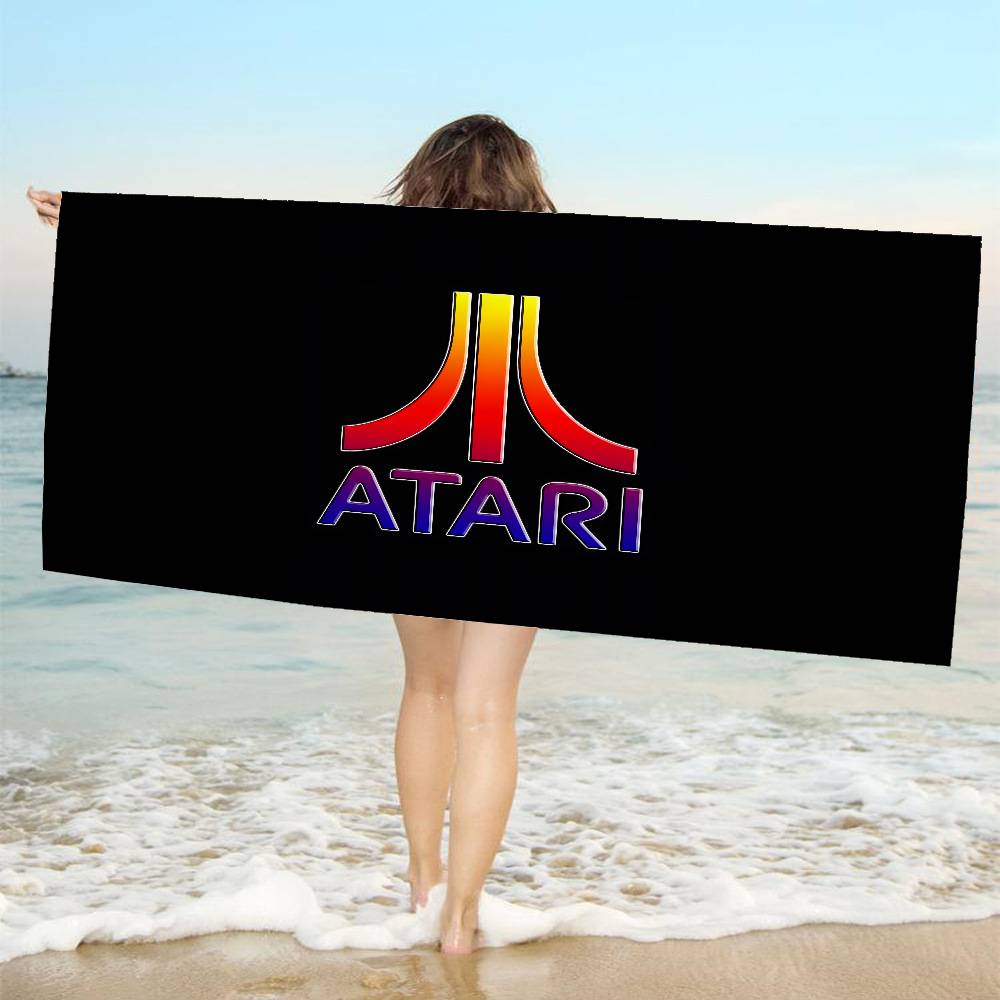 A-AtariS Game Logo Microfiber Beach Towel Absorbent Quick dry Soft Yoga Swimming Resort Mountain Climbing Towel