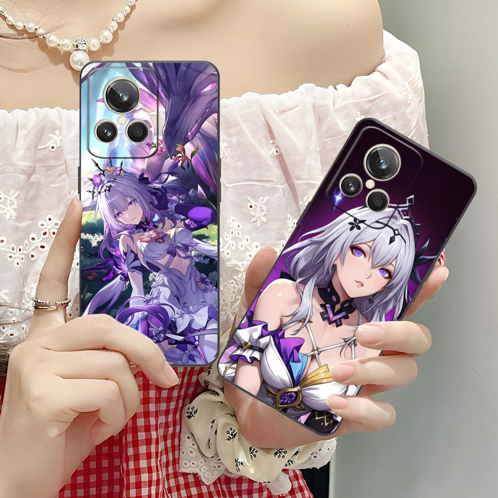 HSR Castorice Matte TPU Mobile Phone Case for Realme GT 8 Neo Pro C75 73 71 C67 65 C55 53 C35 31 C20 15 Colorful Cover