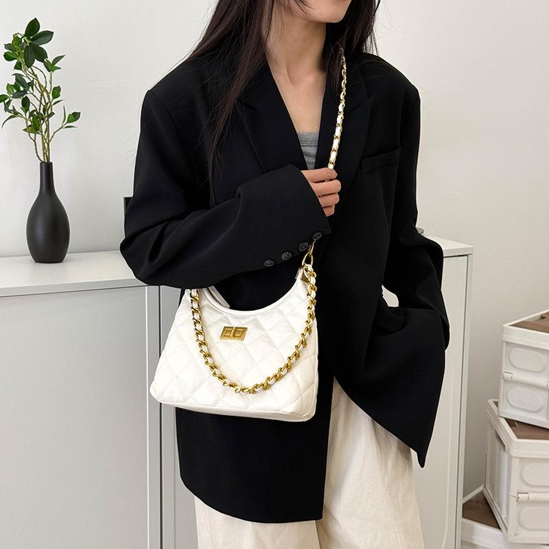 Women's Large Capacity Quilted Chain Bag - 2025 Autumn/Winter Fashion Crossbody Dumpling Bag