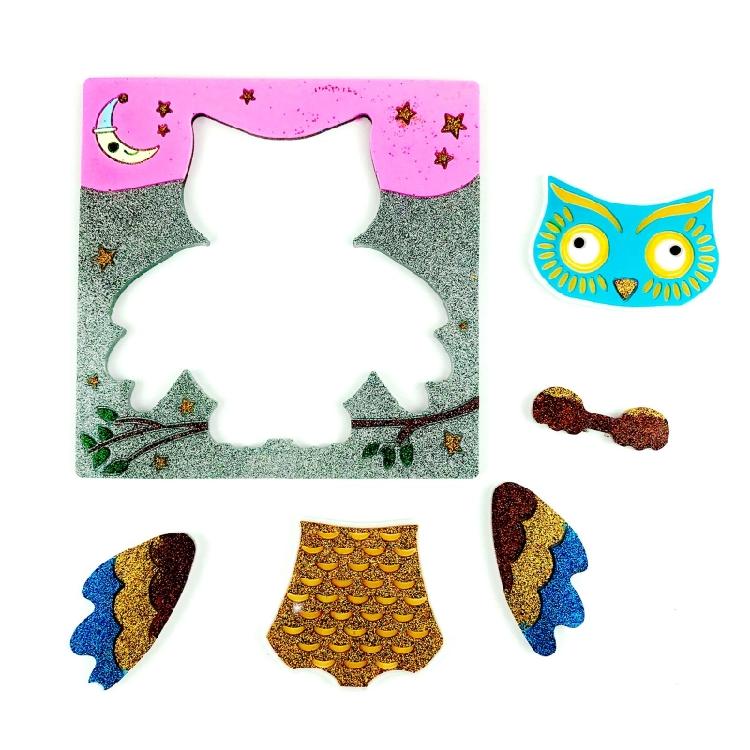 Animals Silicone Mold Puzzle Preschool Kids Baby Puzzles Cartoon Resin Mold Gift