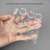 12 Reusable Anti-collision Particles Cabinet Door Pad Transparent Gasket Glass Glue Pad Furniture Anti-collision Particles