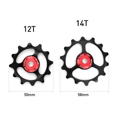 12T/14T MTB Bicycle Rear Derailleur Jockey Wheel 9/10/11 Speed Guide Pulley Bicycle Parts