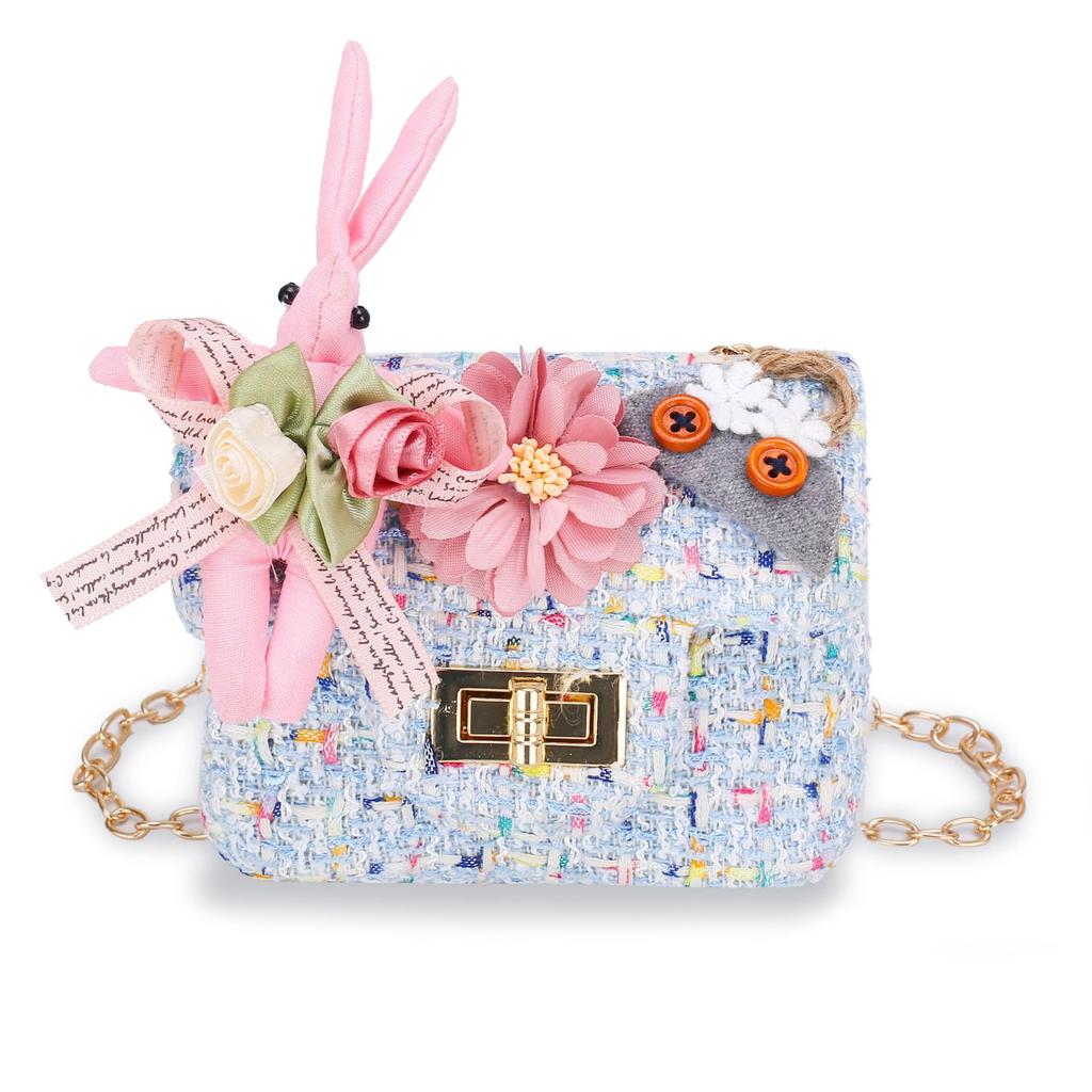Children's Bag Cute Girl Cartoon Flower Shoulder Bag Messenger Bag Baby Change Bag Candy Bag