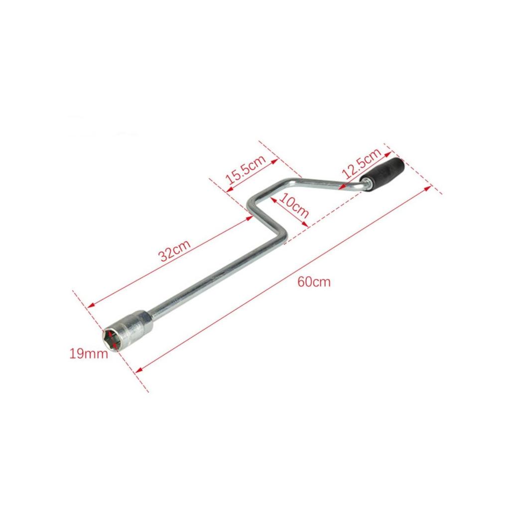 Stabilizer Jack Crank Handle Z-Shaped for Caravan Owners
