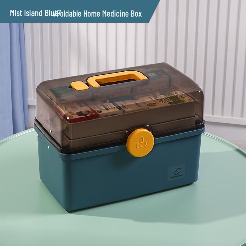 Cutie de Depozitare Medicamente de Prim Ajutor pentru Familie, Capacitate Mare, pentru Uz Casnic