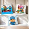 Cartoon P-Pocoyos Cute Pillow Case Fashion Square Pillowcase Bedroom Sofa Room Ins Decoration Leisure Cushion Cover