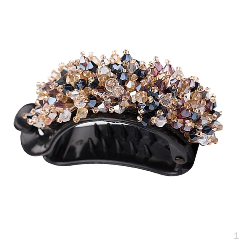 

Заколка для волос Diamante со стразами и жемчугом, расческа, элегантная женская заколка синий