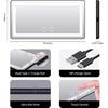 Car Sun Visor Vanity Mirror, with 3 Light Modes & 60 LEDs - Rechargeable Dimmable Clip-on Rear View Sun-Shading Cosmetic Makeup Mirror, Universal for