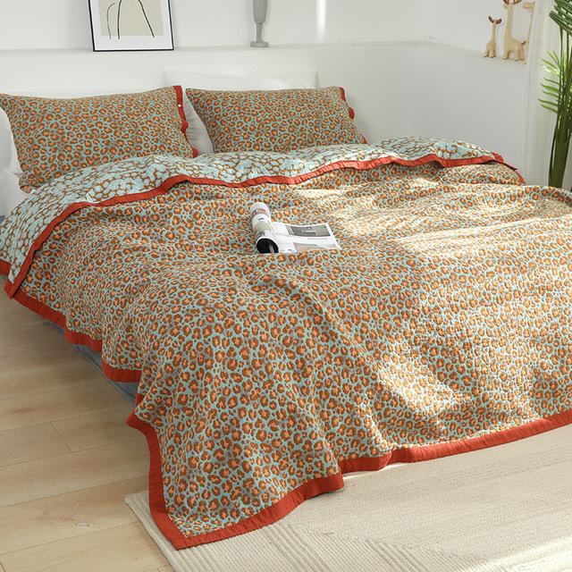

Хлопковые муслиновые одеяла для кровати, Чехлы для диванов в богемном стиле, детское одеяло, одеяло для путешествия, пешего туризма, отеля, леопардовое покрывало, одеяло 200x230cm