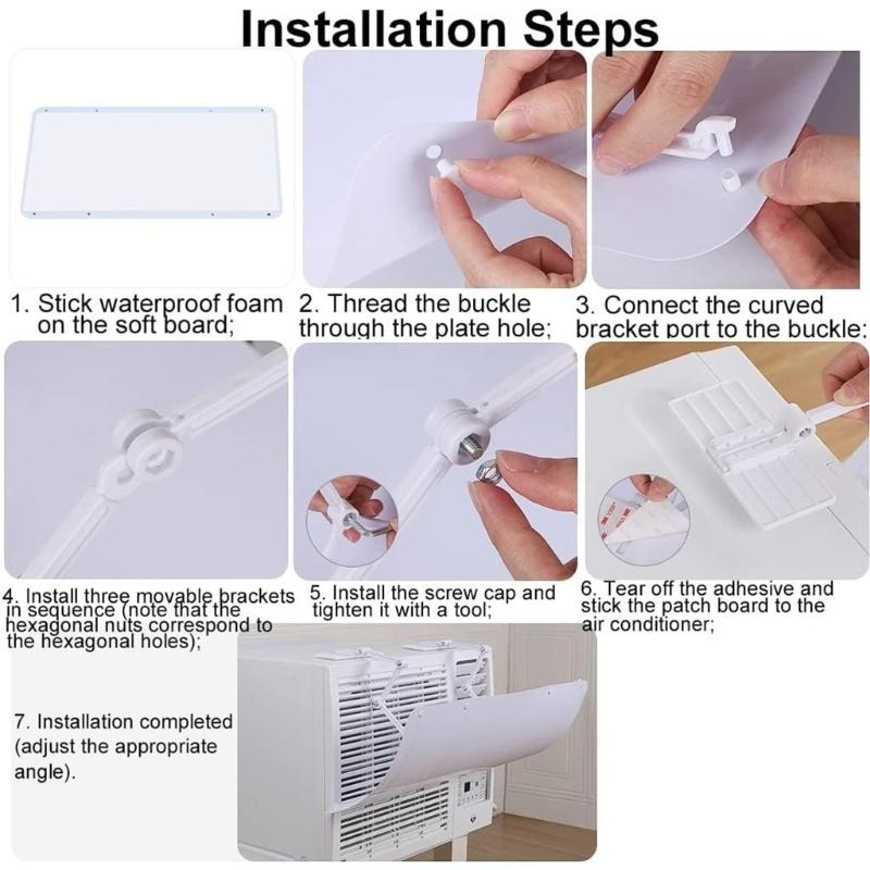Window Air Conditioner Windshield Window Baffle Prevent Direct Blowing Universal Room Air Conditioner Cold Conditioning