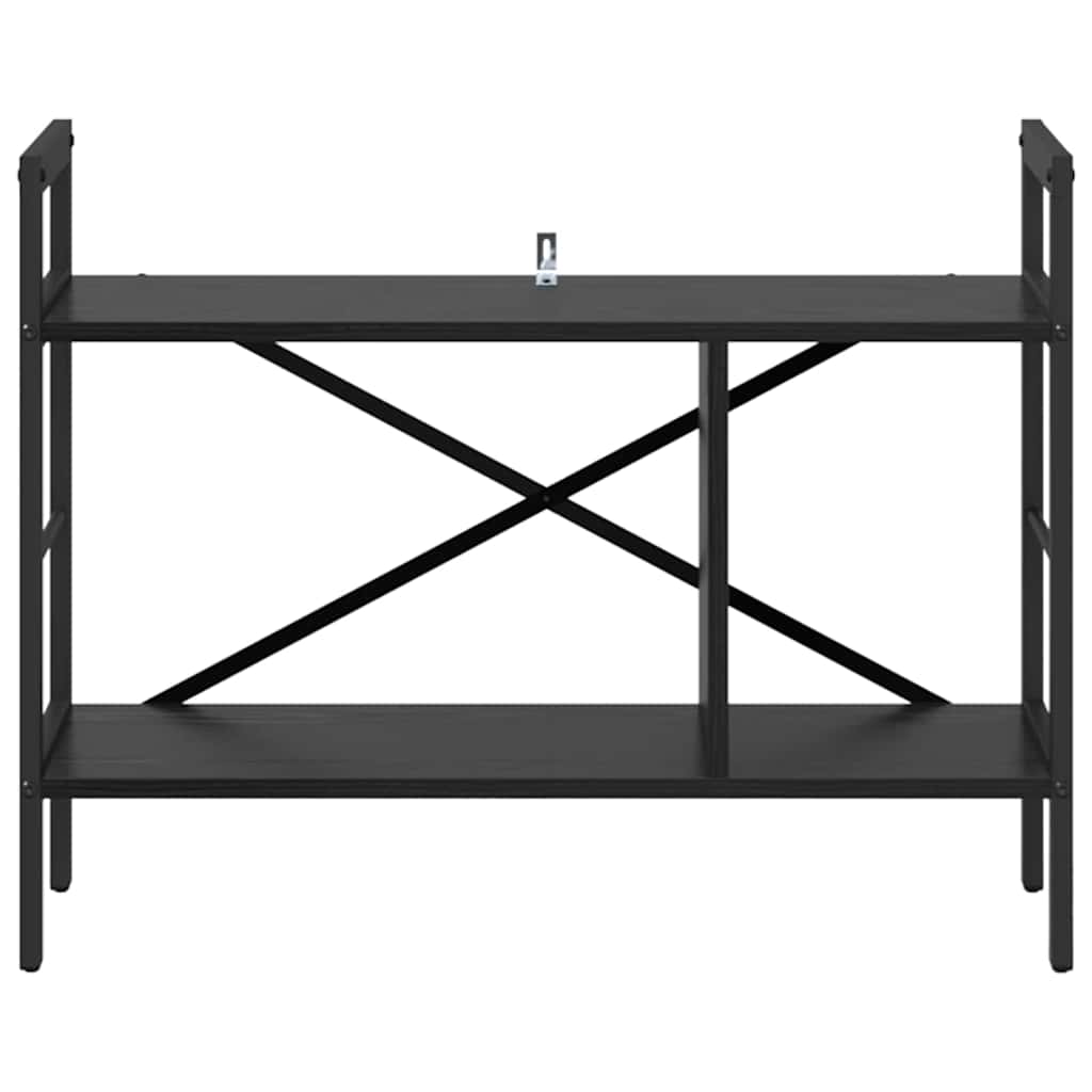 Bookshelf Black Oak Effect 75 x 30 x 58.5 cm