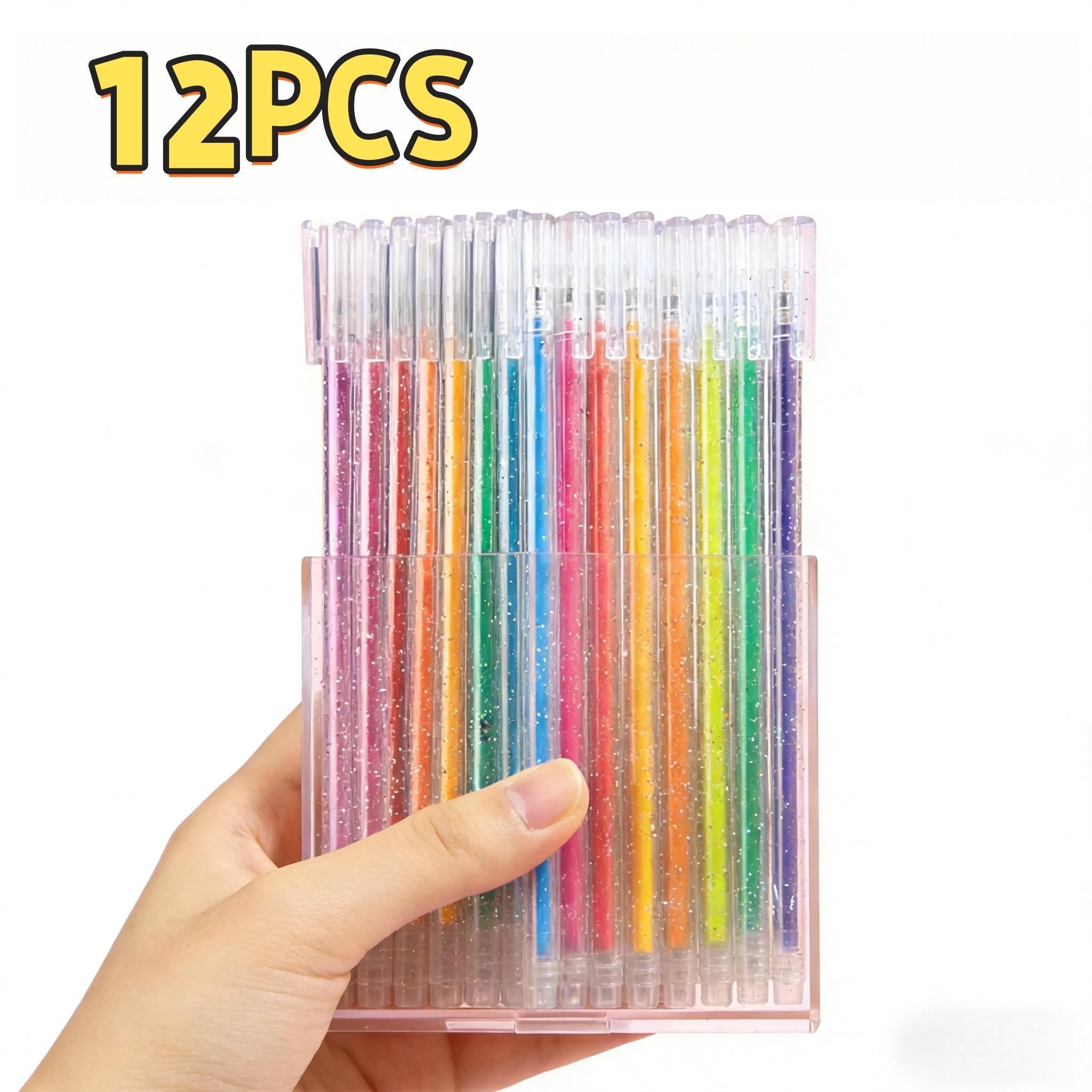 

Sparkling Gel Pen Set, Sparkly Rainbow Sparkling Pens For Art Drawing, Journaling, Scrapbooking, Diy Crafts, Coloring Books