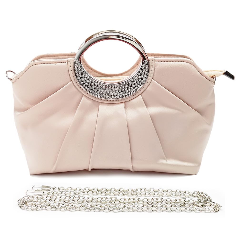 

party clutch shoulder second bag for women [MIKA&MAYA] 2-way bag, bag, handbag, bag, (beige) бежевий