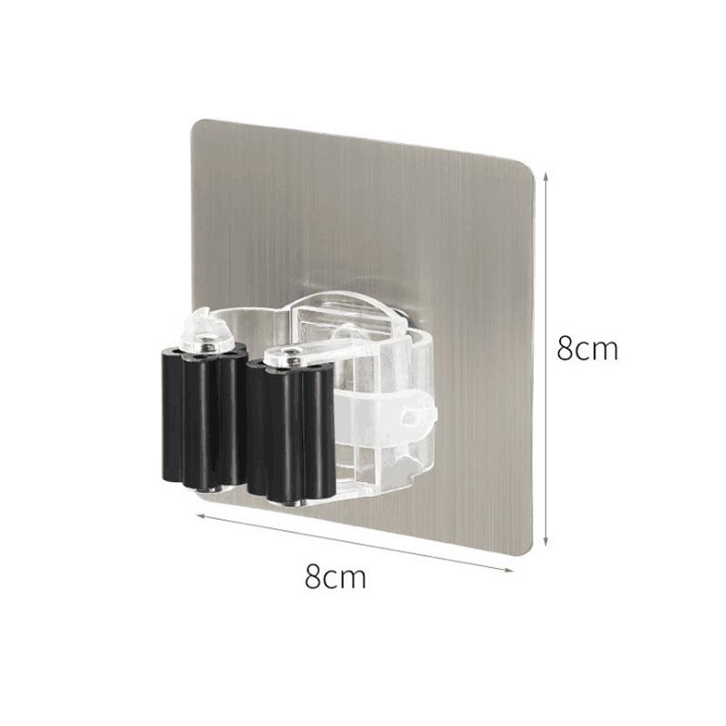 Adhesive Wall Hook Mop Hanger Organizer Broom Holder Wall Mount Mop Holder Stand Hooks Brush Broom Hanger Hook For Bathroom