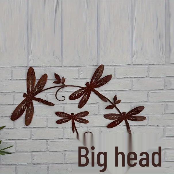 Wrought Iron Dragonfly Wall Art - Charming American Country Style Decoration