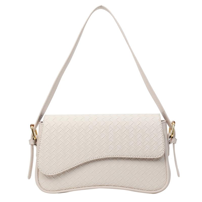 Klappe Magnetschnalle Schulter Umhängetasche Arbeit Pendler Mode Einfache Achselhöhle Kleine Quadratische Tasche Handheld Orgel Damentaschen