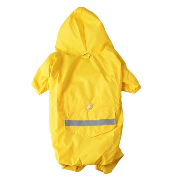 

Dog Raincoat Waterproof Reflective Rain Coat Outdoor Soft Breathable One-Piece Suits Four Seasons Pet Puppy Rainwear Clothes Decor XL жовтий
