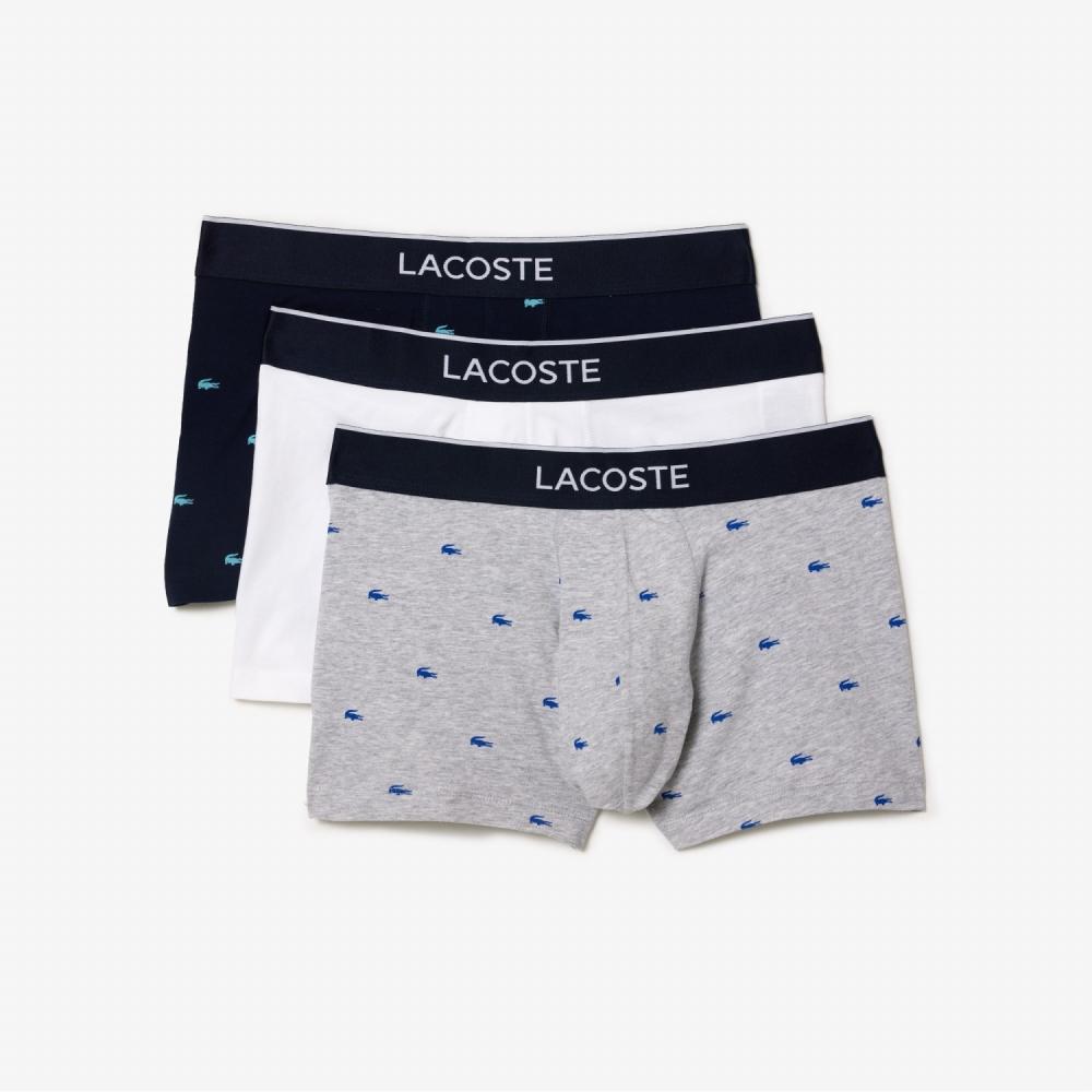 

LACOSTE Mens Casual Signature Trunk Set 5H341153N 5KC