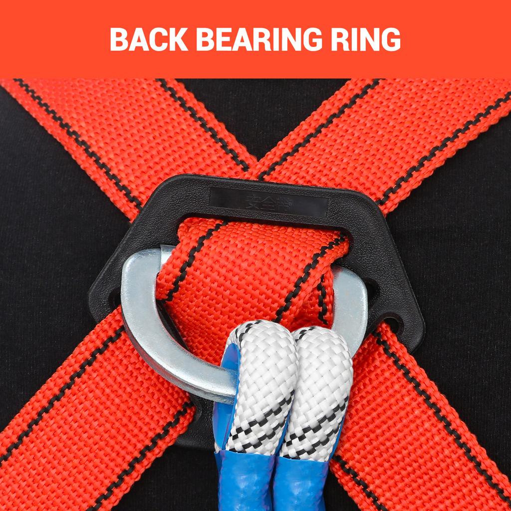 Adjustable Safety Harness for Work in Height with 2M Safety Rope Belt Carabiner Outdoor Climbing Full Body Security Protection