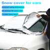 Auto-Windschutzscheiben-Abdeckung, vordere Abdeckung, Anti-Schnee-Frost-Eis-Schild, Staubschutz, Hitze-Sonnenmatte, Auto-Fenster-Bildschirm, Frost, große Schneedecke