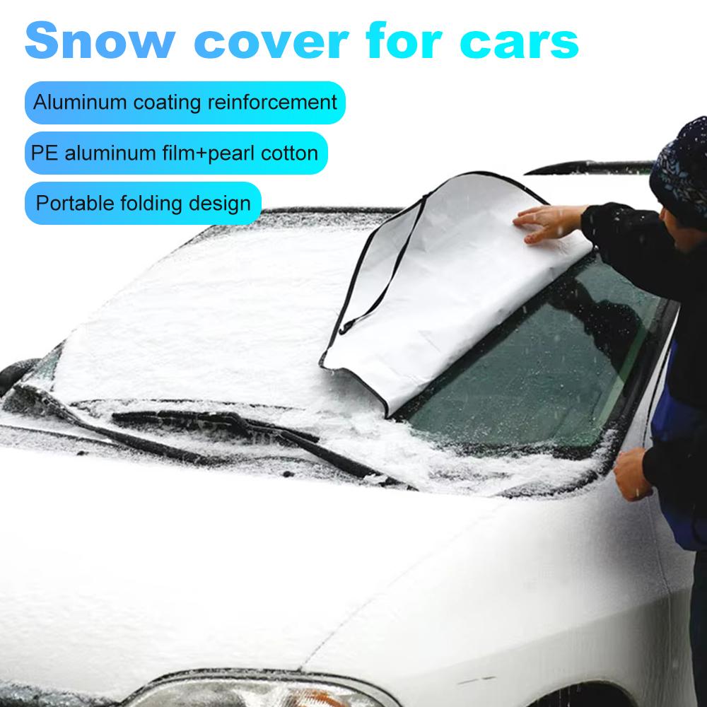 Auto-Windschutzscheiben-Abdeckung, vordere Abdeckung, Anti-Schnee-Frost-Eis-Schild, Staubschutz, Hitze-Sonnenmatte, Auto-Fenster-Bildschirm, Frost, große Schneedecke