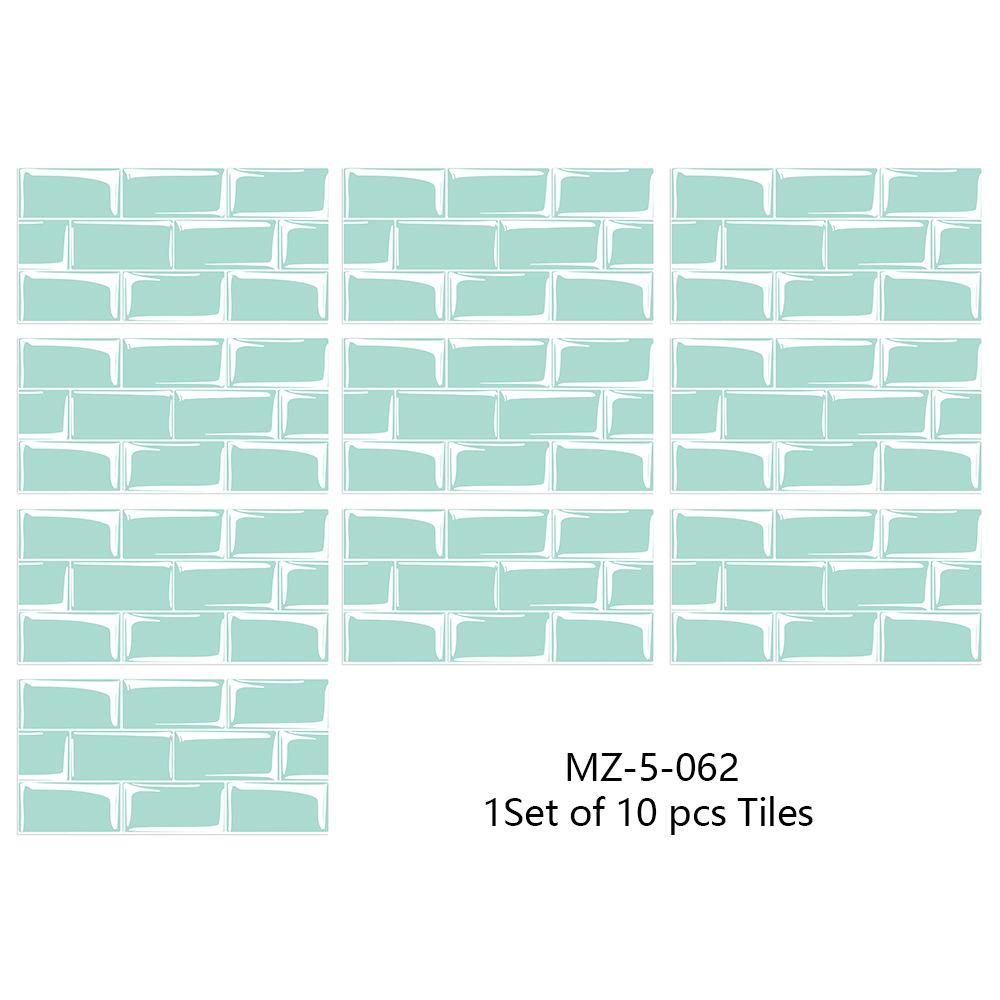 10ks 15cmX30cm DIY mramorové samolepky na zeď Imitace cihla Dekorace do ložnice Vodotěsná samolepicí tapeta na dlaždice Dekor do kuchyně