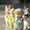 AAGWW 6pcs Capsule Toy Cat Figurine Capsule Toy Full Set Gachapon Toy Character Cat Toy Set Decoration Cute Figurine Gift (D-type 6-piece Set)