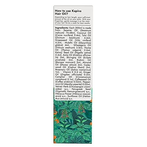 Kapiva Tulsi Anti-Hair Fall Oil 200 ml for Men & Women | Ayurvedic Hair Care for Strength & Growth