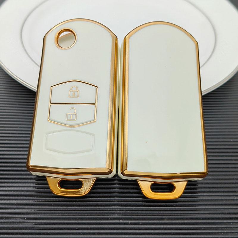 For Mazda Demio 2 3 5 6 M3 M5 M6 CX-5 CX7 CX9 RX8 MX5 MPV 2/3 Buttons TPU Shell Fob Holder Car Key Case Cover Keyless