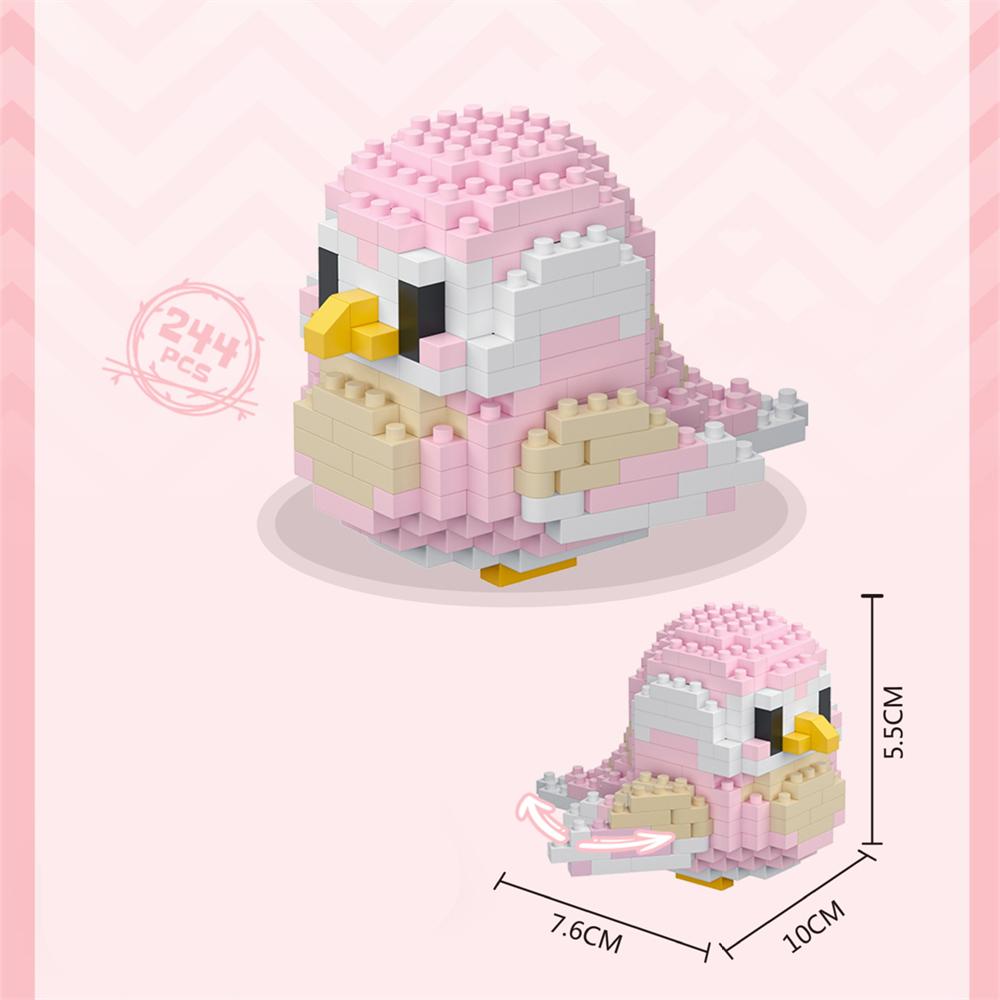 Kawaii Cute Bird Small Building Blocks Set Creative Educational Building Toys For Boys Girls Toys Suitable For Decorate