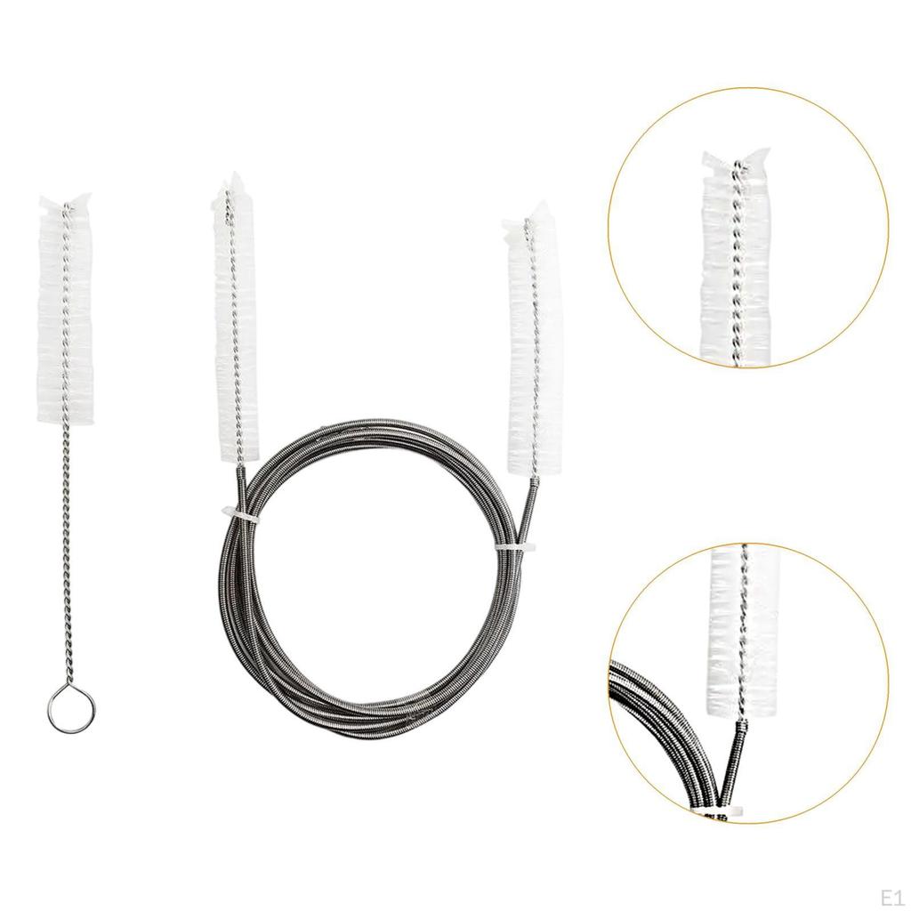 2 Pieces Long Wire Brush Watch Cleaning 22 Mm Tube Dust Removal Tool for Coffee Machines