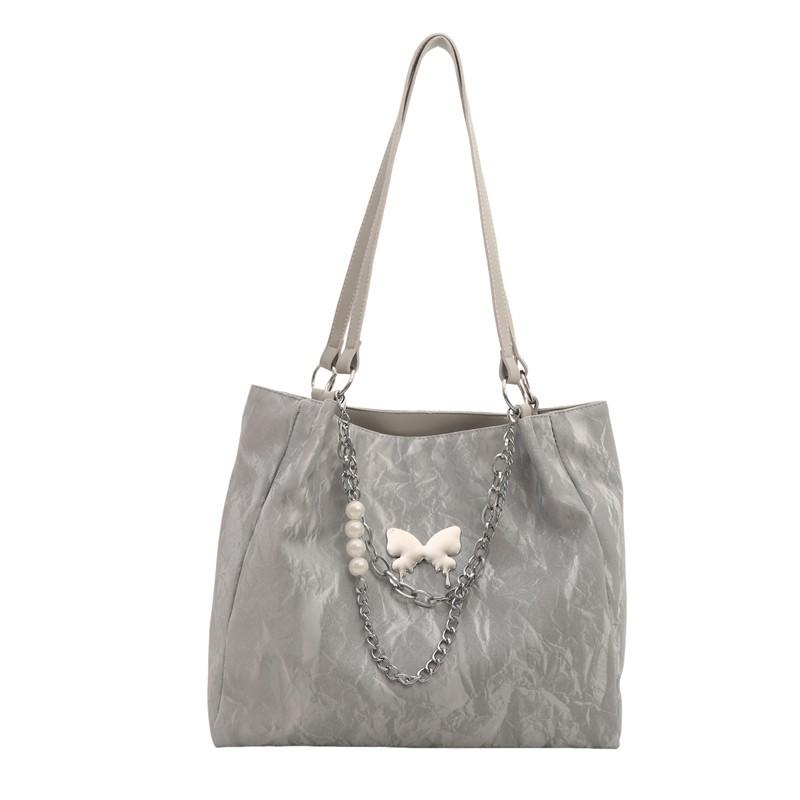 2024 Silberne Lässige Schmetterling Tragetasche - Damen Große Kapazität Sommer Mode Schultertasche