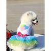 Cute Ballet Tutu Skirt Dress Suitable For Small To Medium Dogs - Heart & Lip Print, Soft Polyester Pet Clothing, Perfect For Parties & Special