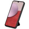For Motorola Moto G86 Power 5G K-Shaped Kickstand Case Leather Phone Back Cover