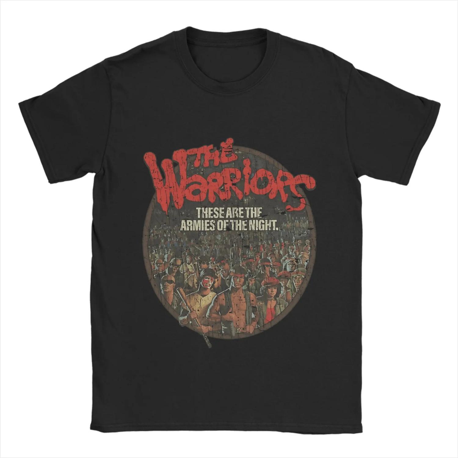 

The Warriors T Shirts for Men Pure Cotton Cool T-Shirt Crewneck Tee Shirt Short Sleeve Clothing Birthday Present S чёрный