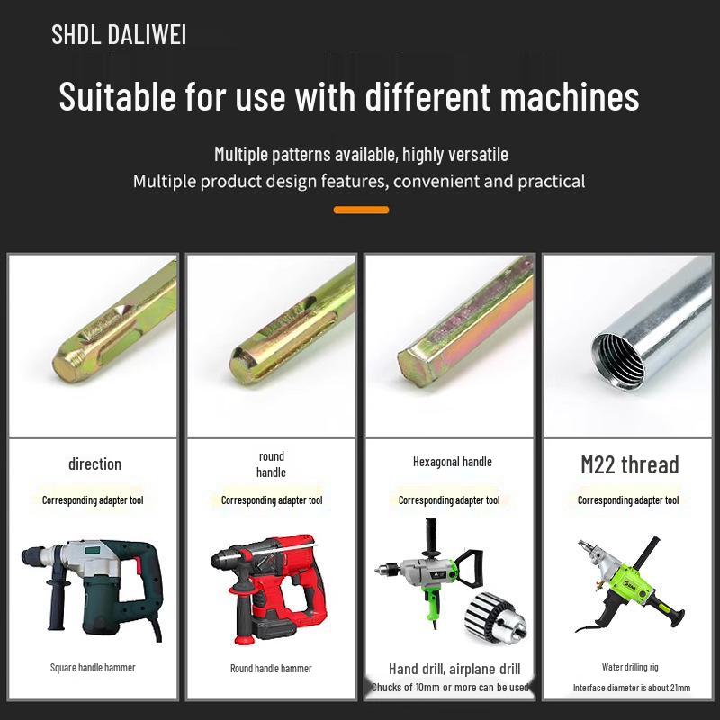 Multi-Function Electric Hammer Drill with Mixer Rod for Dust, Cement, Paint, and Putty Applications