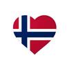 Autocollant - Multicolore - Coeur Drapeau Svalbard Et Jan Mayen - 3 Cm - 1000 Pièces