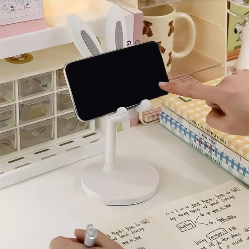 Mobile Device Holder Plastic Multiple Angle Adjustment Stable Support For Smartphones Tablets Students Workers